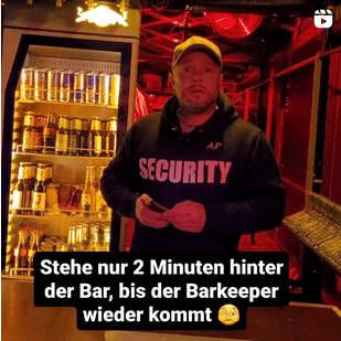 Barkeeper sein ist echt anstrengend