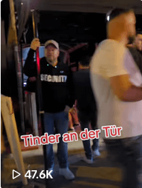 Tinder an der Tür