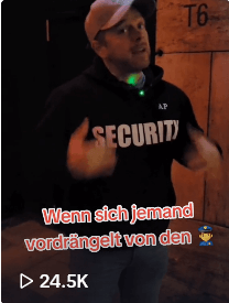 Wenn sich jemand vordrängelt