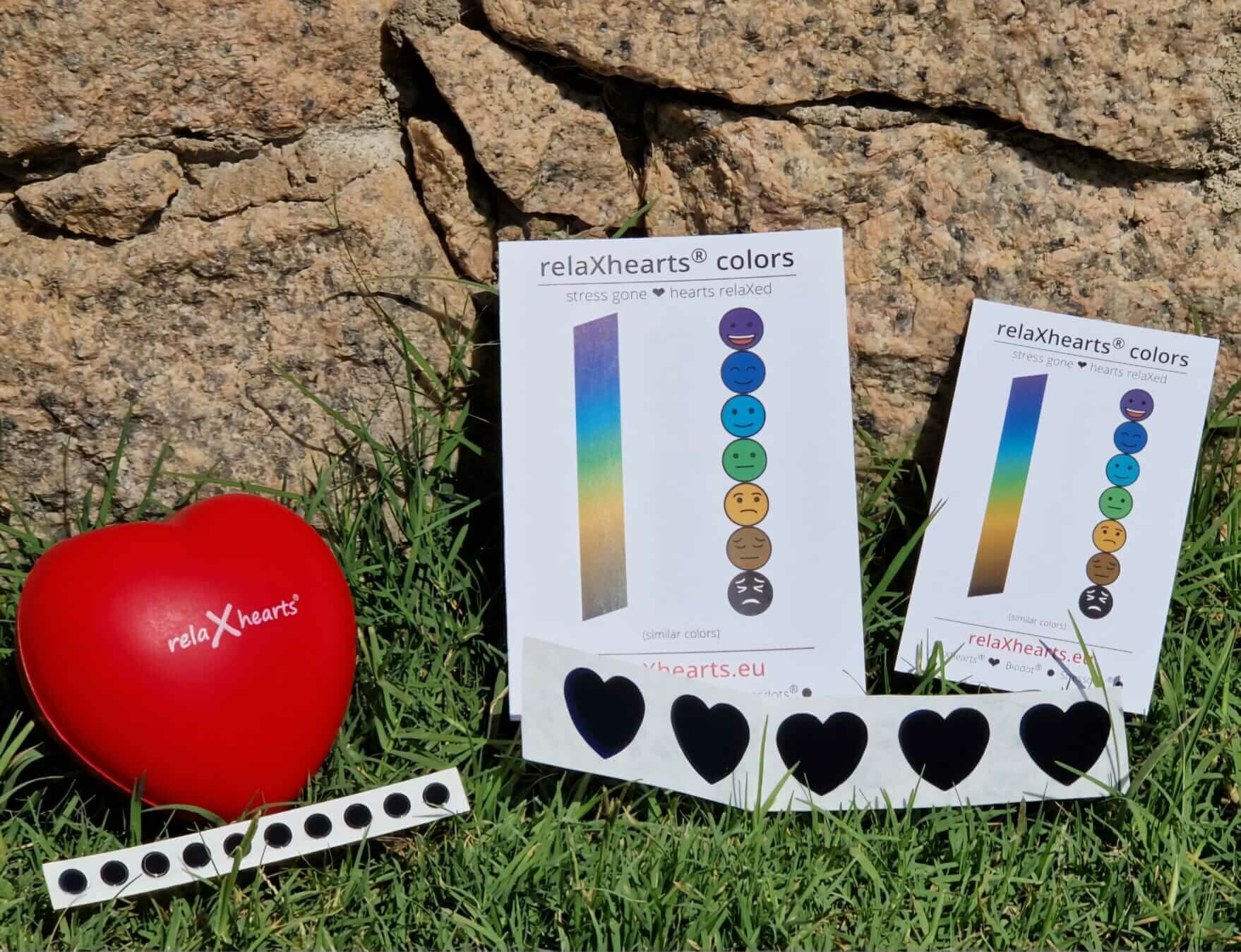 Biodot® & relaXhearts® • Stress und Entspannung einfach erkennen. Jederzeit. Überall. Biodot® & relaXhearts® • Stress und Entspannung einfach erkennen. Jederzeit. Überall.